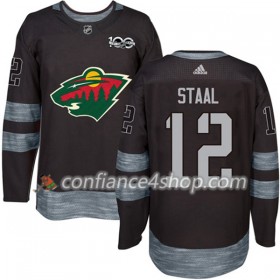 Adidas Maillot de Hockey Minnesota Wild Eric Staal 12 1917-2017 100th Anniversary Noir Authentic - Homme